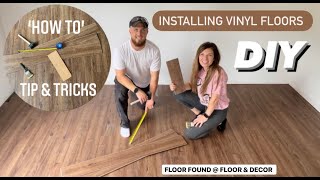 How to Install Vinyl FLOORS from 'Floor & Decor' | NuCORE | DIY TIPS & TRICKS