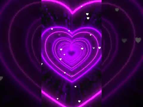 Heart Background💜💜Heart Tunnel | Animated Background | Wallpaper Heart | Neon Heart Tunnel