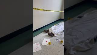 Our criminal justice professors created a mock crime scene see if our students could solve the crime