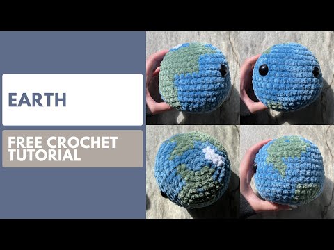 How to Crochet Earth | NO SEW Free Crochet Pattern