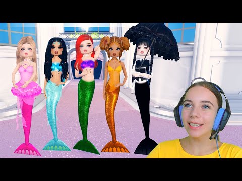 Я СДЕЛАЛА РУСАЛОК в ROBLOX Dress To Impress