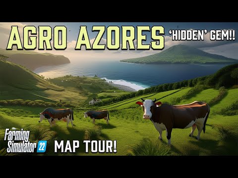 THIS IS DIFFERENT!! ‘NEW’ MOD MAP “AGRO AZORES” TOUR! ON Farming Simulator 22 (Review) PS5.