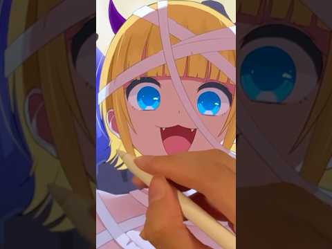 【推しの子】ハロウィンめむちょ描いてみた/イラストメイキング#推しの子 #vtuber #shorts