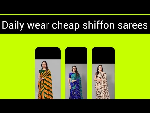 Flipkart// Daily wear Shiffon Georgette saree//sasti daily wear sarees from #Flipkart 2022