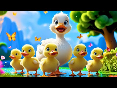 Five Little Ducks Song ‖ Popular Nursery Rhyme for Toddlers ‖ Duck Song ‖ Learning Fun @MozuKidz