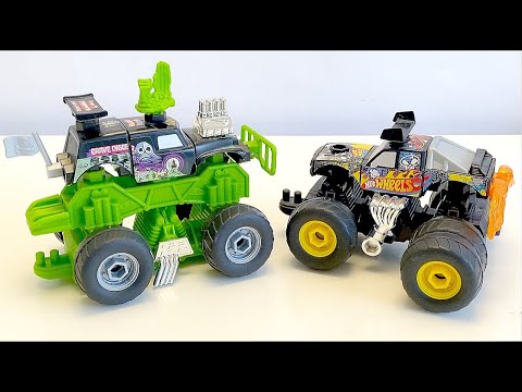 MONSTER JAM | GRAVE DIGGER | HOT WHEELS | MONSTER JAM CUSTOM CRUSHERS | MONSTER TRUCKS