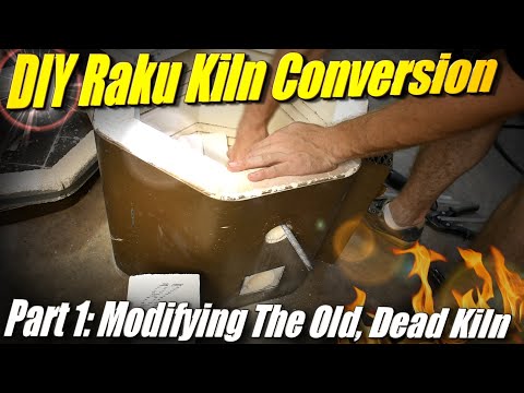 Raku Kiln from Electric Kiln! Part 1: Modifying the dead, free kiln