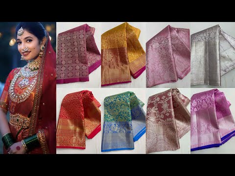 Latest new design Kanchipuram pure handloom silk sarees beautiful designs