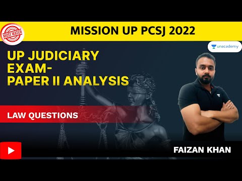 UP PCS J Exam Analysis | Paper II | Law Questions | Mission UP PCSJ 2022 | Faizan sir