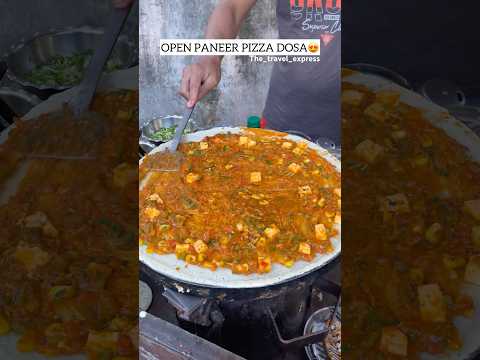 OPEN PANEER PIZZA DOSA😍 | Indian street food #shorts #viral #shortsvideo