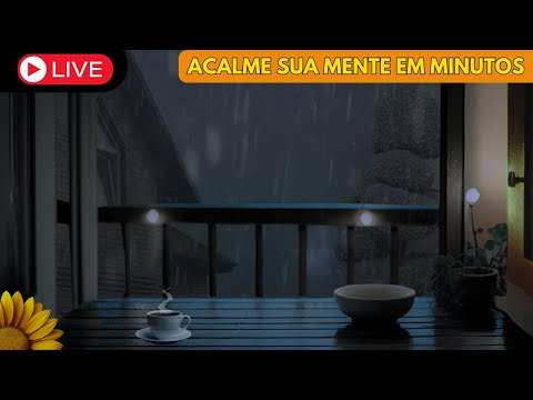 🔴ACALME sua MENTE em MINUTOS, GRAVAÇÃO de CHUVA com TROVOADAS Para DORMIR e RELAXAR💤