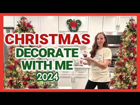 NEW 2024 CHRISTMAS DECORATE WITH ME | Kitchen Christmas Decor | Decorate with Me for Christmas 2024