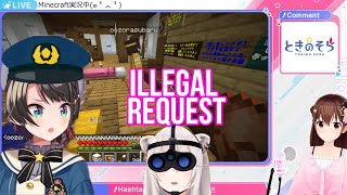 Tokino Sora Report an Illegal Request In Her Guild To Subaru | Minecraft [Hololive/Eng Sub]