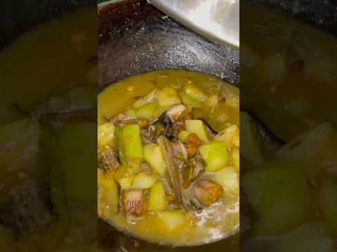 গ্রাম বাংলার রান্না লাউ দিয়ে শিং মাছের রেসিপি🔥Fish Recipe #shorts