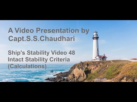 Ship Stability Video 48: Intact Stability Criteria (Calculation)