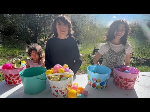 Nate and Nessa Go on an Easter egg hunt