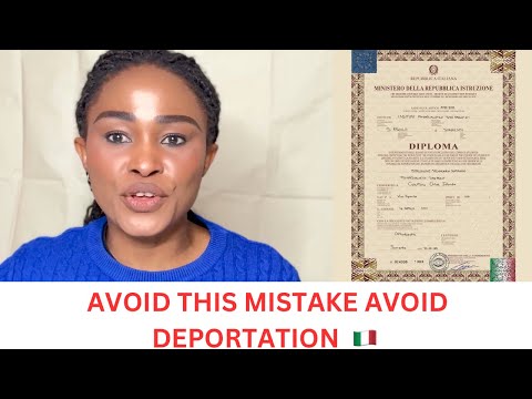 ITALIAN SCHOOL FAKE DIPLOMA CERTIFICATE VS ORIGINAL DIPLOMA |WHAT TO KNOW | Avoid  Deportation