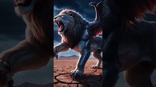 Epic Fusion: Lion & Dragon Hybrid Unleashed