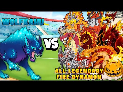 WolfKahu Vs All legendary Fire Dynamon 🔥- Dynamons World | Ashu Playzz