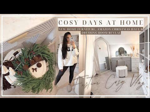 COSY DAYS AT HOME | Home Decor, Amazon Christmas Haul & Dressing Room Reveal!!