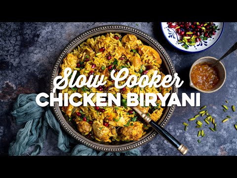 Slow Cooker Chicken Biryani { Easy & Delicious! } | Supergolden Bakes