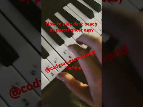 How to play dark beach on piano @mrkittydm