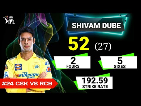 Shivam Dube Batting Vs Royal Challengers Bangalore ! Ipl 2023 Match 24 ! CSK VS RCB ! Cric Perform