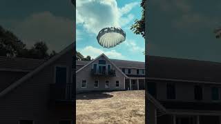 Paratrooper Lands on House #fail