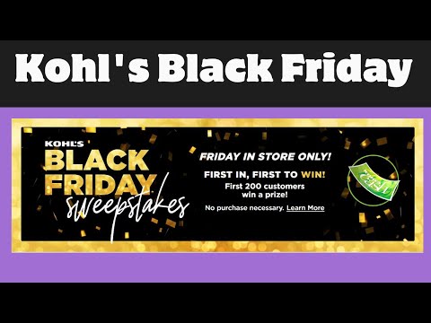 Kohl's Black Friday Hours 2024: When Do Doors Open?