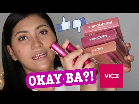 OK BA?! VICE COSMETICS REVIEW | Phenomenal Lip Kit & Good Vibes Lipstick | Miss Menchie