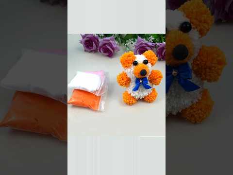 Easy Teddy Bear Making Idea with Yarn - You will Love It - DIY Amazing Woolen Craft#reels #shorts