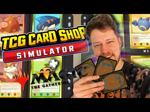 Opening a FULL MtG Booster Box While Playing TCG Shop Sim!