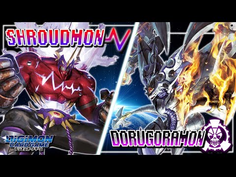 Digimon Card Game : Shroudmon (Hacker Judge) VS Dorugoramon (S.o.C) [BT-16]