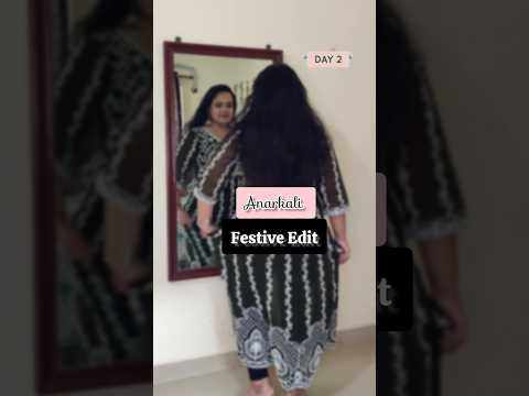 Festive Edit Anarkali ✨Day 2| Meesho Haul #fashiontrends #shorts