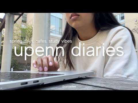 week in my life at upenn | spring days on campus, cafe studying, happy hour | 미국 유펜 대학생 브이로그 🌷