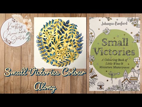 Johanna Basford Small Victories Colour along ~ using Polychromos pencils