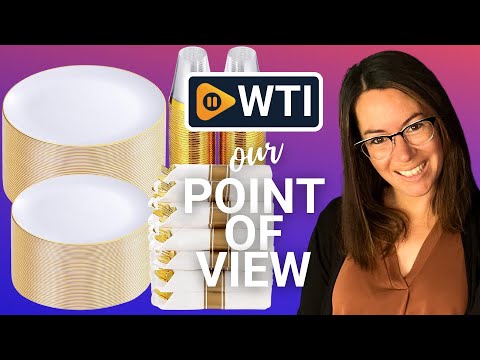 KIRE Disposable Gold Dinnerware Set | POV | Would you buy it?