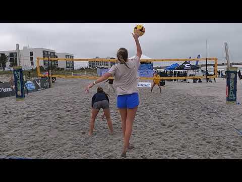 Super Girl Beach Volleyball JAX BEACH - Girls 18U - Liao/Stewart vs Genest/Schrock - Set 2