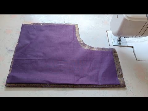 Silk saree Blouse Back Neck Design | Blouse back neck design cutting and stitching | Blouse Design