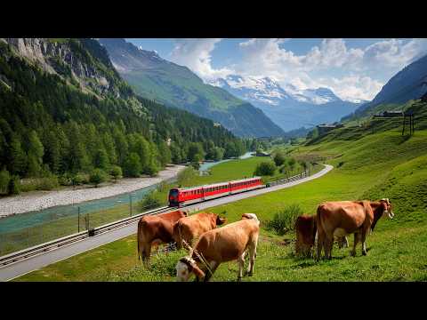 **SWITZERLAND** Driving in the High Swiss Valley of Engadin at 1800 Meters 🇨🇭