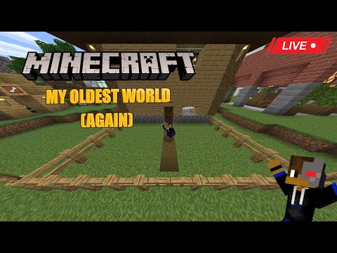 Minecraft - CHECK OUT MY OLDEST WORLD! (LIVE)