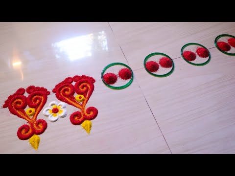 मार्गशीर्ष गुरुवार विशेष border रांगोळी I guruvar special rangoli | margashirsh guruvar rangoli