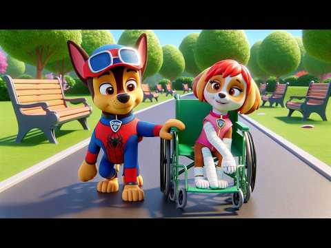 Paw Patrol Ultimate Rescue | SKYE is SICK , Spiderman CHASE is SO SAD | Love Story | Rainbow 3