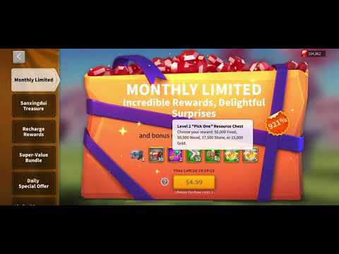 Geared Up vs Monthly Limited Max Purchase Comparison - Rise of Kingdoms