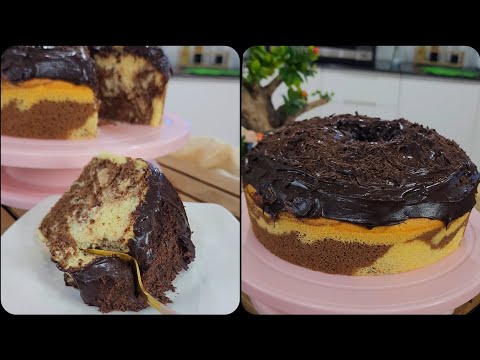 Soft and Fluffy Choco Marble Chocolate Cake