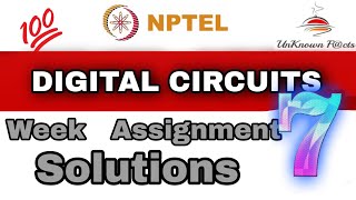 DIGITAL CIRCUITS WEEK 7 ASSIGNMENT SOLUTIONS #nptel #iit #beu #nptel2023 #nptelanswer #solution