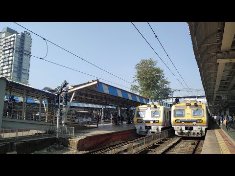 Mumbai Local Train At Multiple Locations.