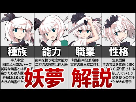 【東方】魂魄 妖夢を徹底解説！