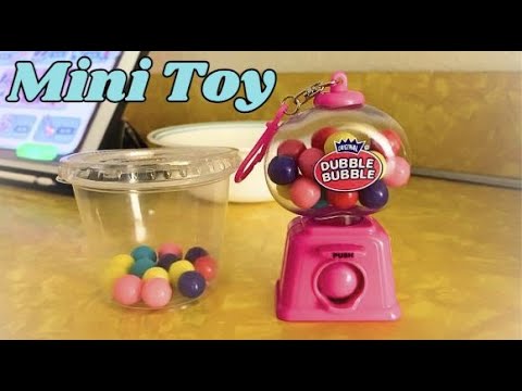 Mini Bubble Gum Toy Keychain, Open Toys Review, Fun Mini Toys #trend #minitoys