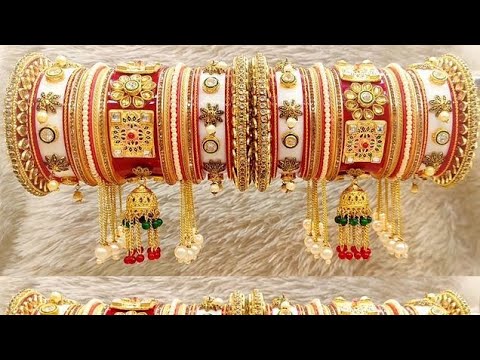 Beautiful bridal bangles designs #bangles #chura @ajaymahanta7859